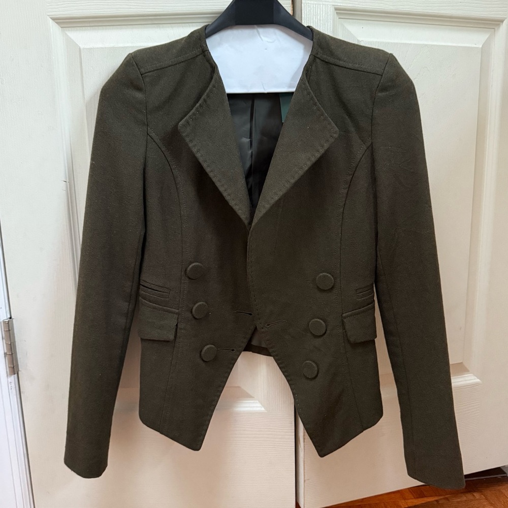 Hunter Green Women's Military Blazer